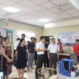 河东区区委书记李建成等辅导冒雨到访威客电竞智慧养老调查